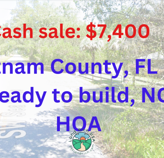 HOT DEAL, Putnam County FL lot with affordable price